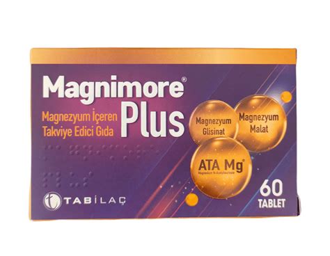 Magnimore Plus Magnezyum İçeren Takviye Edici Gıda 60 Tablet