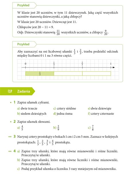 Matematyka Bliżej Nas UŁamki ZwykŁe