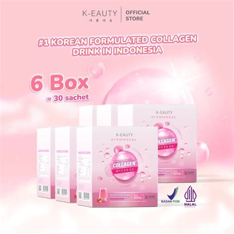 Jual Keauty Paket Bulan Sachet Minuman Kolagen Collagen