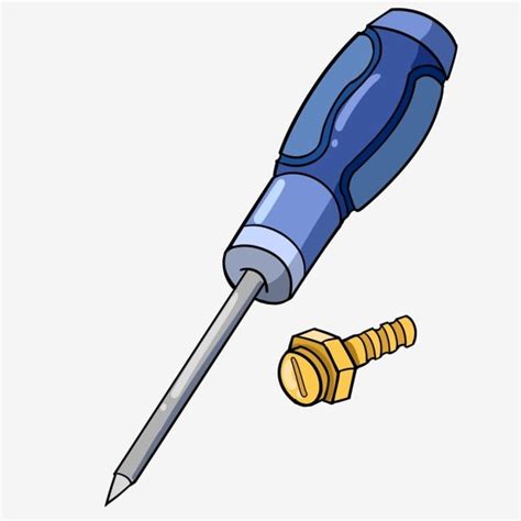 Screwdriver Clipart Vector Blue Screwdriver Illustration Screwdriver