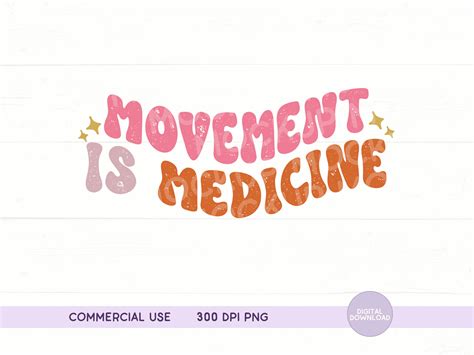 Movement Is Medicine Png File Pt T Shirt Physical Therapist Ts Png