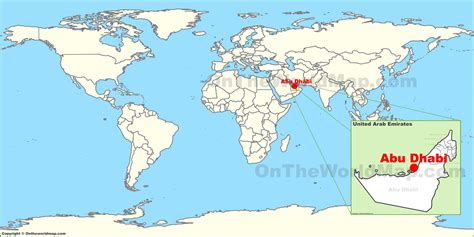 Abu Dhabi Location On World Map California Southern Map