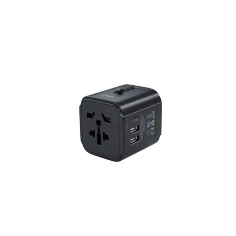 Aukey Pa Ta01 Universal Travel Adapter Usb C And Usb A Black Lazada Ph