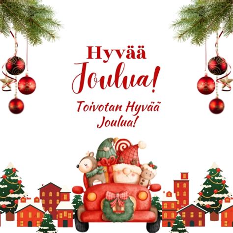 Merry Christmas In Finnish Language 2024 - Happy Birthday All