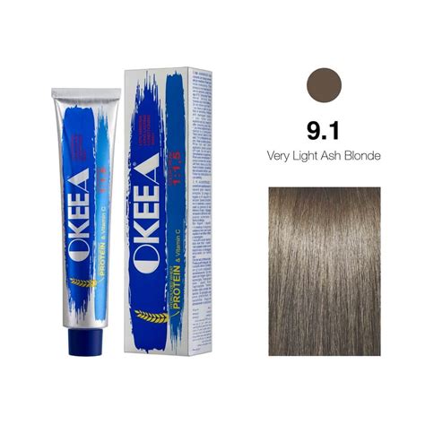 رنگ مو شماره 9 1 Very Light Ash Blonde اکیا استور Okeea Store