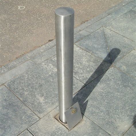 Removable Stainless Steel Bollard Bailey Streetscene Esi External Works