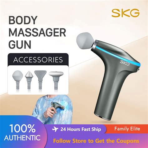 Skg Fascia Gun Body Massager Gun Heat Compress Relieves Muscle Soreness