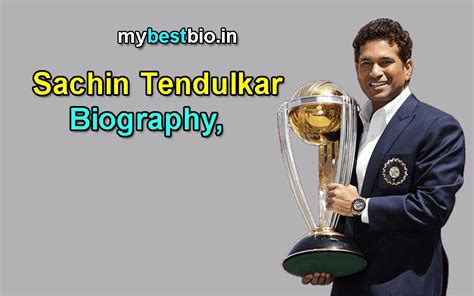 Sachin Tendulkar Biography, Birth Date, Height, Wife, Children, Age ...