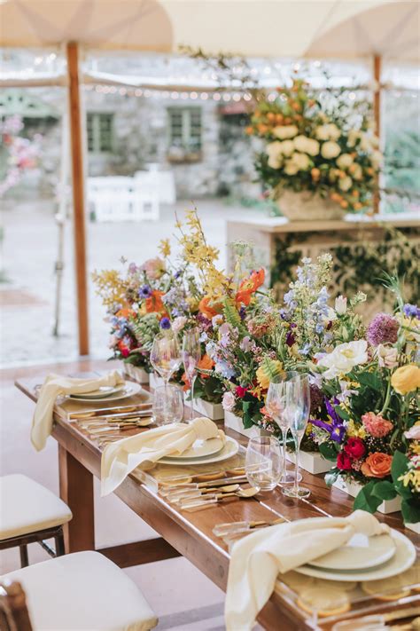 This Wildflower Wedding Uses Pressed Florals And Lush Arrangements To