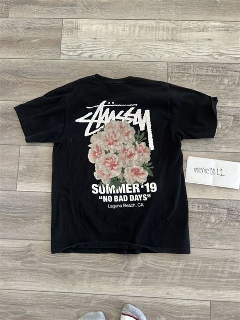 Stussy Summer 19 Stussy Carnation Tee No Bad Days” Grailed
