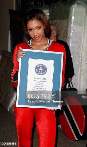 Shemika Charles Holder Of The Guiness World Record For The Lowest