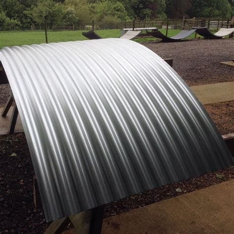 40 Wider Pl Galvanised Curved Corrugated Roofing Sheets For Shepherds Huts Tuin Business