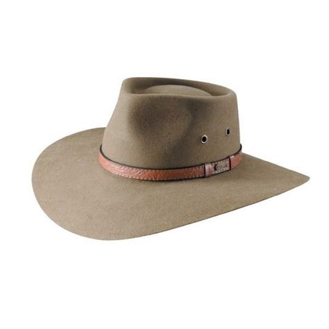 Chapeau Feutre Poil Territory Santone Fawn Akubra Reference