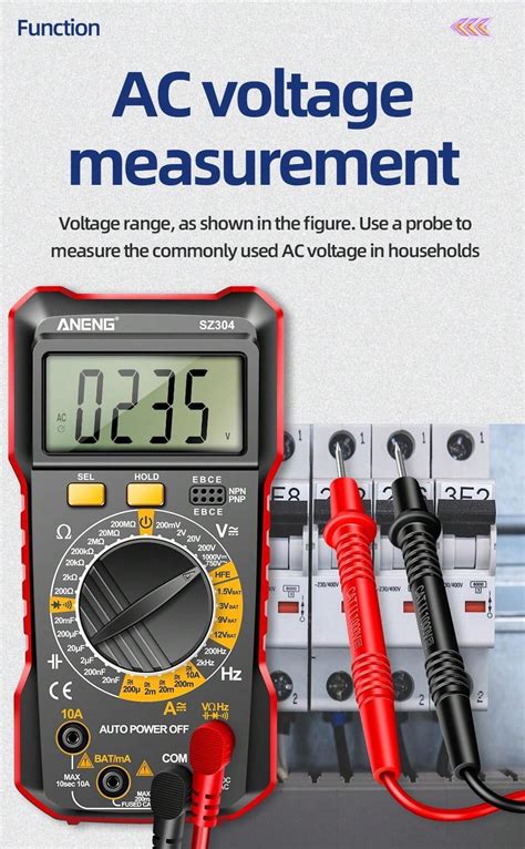 Aneng Aneng Sz Digital Multimeter Ac Voltmeter Ammeter Non Contact