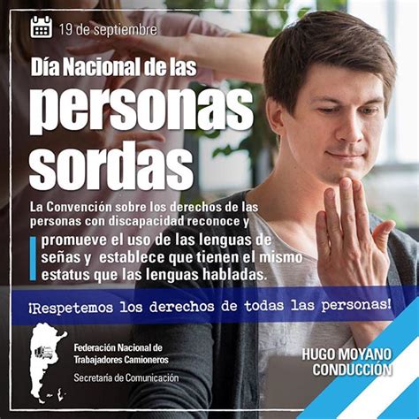 19 de septiembre Día Nacional de las personas sordas