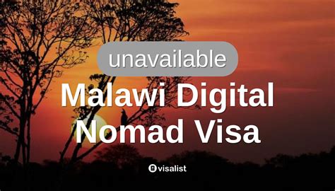 Malawi Visto Per Nomade Digitale Per Palau Cittadini Visa List