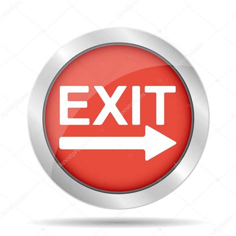 Exit Icon Vector Illustration Stock Vector Image By Stalkerstudent