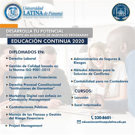 Inscríbete en algunos de... - Universidad Latina de Panamá | Facebook