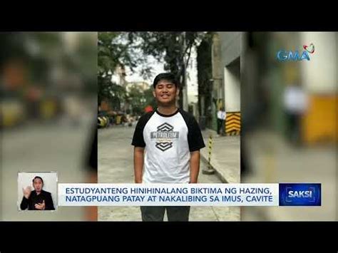 Estudyanteng Hinihinalang Biktima Ng Hazing Natagpuang Patay At