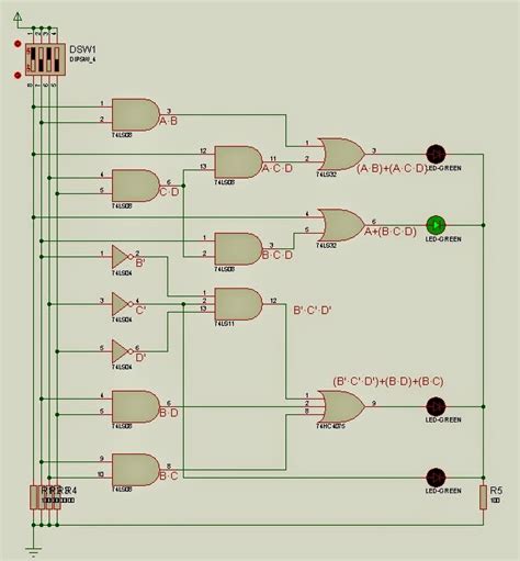 Circuit Diagram Of Bcd To Excess Code Converter Building C