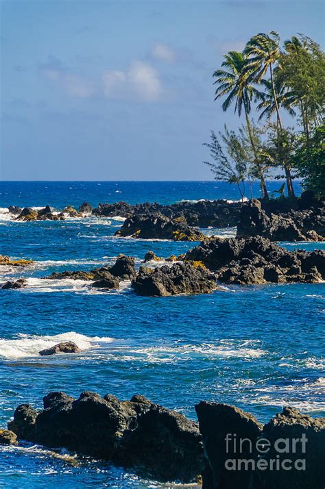 Spectacular Ocean View On The Road To Hana Maui Hawaii Usa Photograph