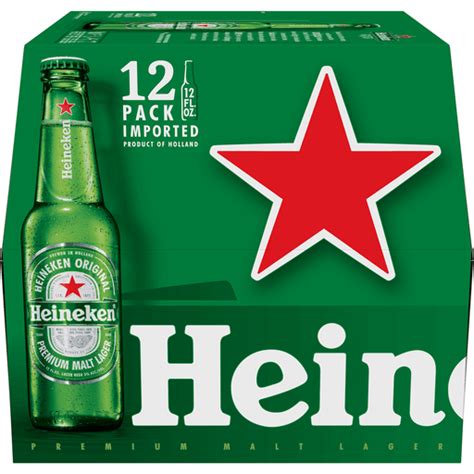 Heineken Original Lager Beer 12 Pack 12 Fl Oz Bottles Tonys