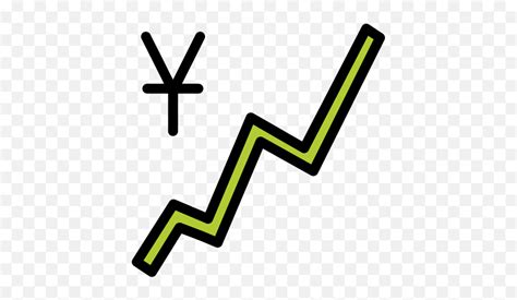 Chart With Upwards Trend And Yen Sign Clip Art Emojichart Emoji