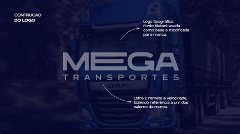 Mega Transportes Identidade Visual Behance