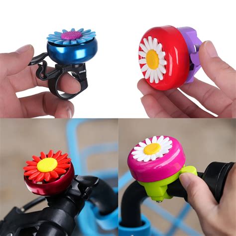 Kids Funny Bicycle Bell Horns Bike Daisy Flower Children Girls Cycling