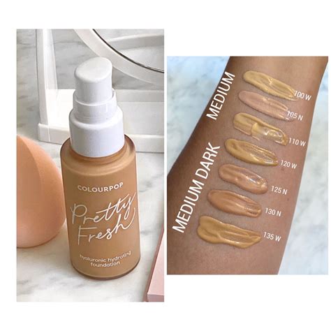 Colourpop Pretty Fresh Foundation Colourpop How To Match Foundation