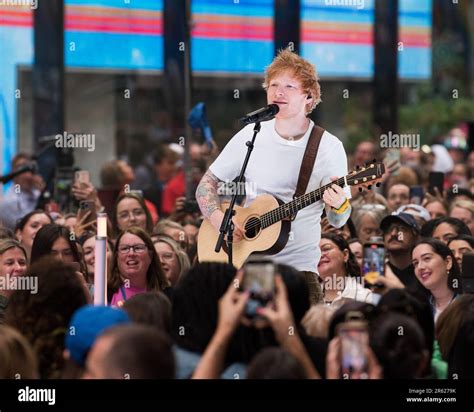 New York, NY, USA. 6th June, 2023. Ed Sheeran on stage for NBC Today ...