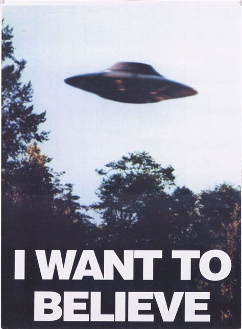 408: X FILES “I WANT TO BELIEVE” POSTER