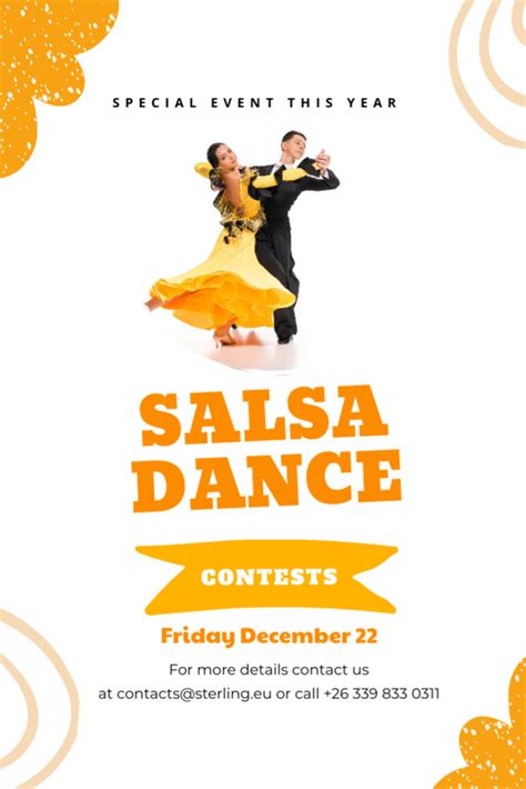 Salsa Dance Event Announcement Online Flyer Template Vistacreate