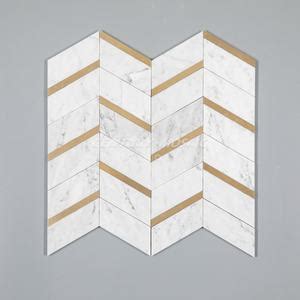 Buy Wholesale Bianco Carrara Mixed Marble Mosaic Tile Of Different