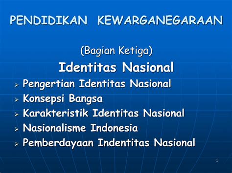 Solution Identitas Nasional Studypool