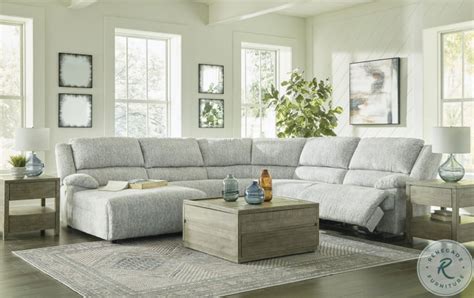 Mcclelland Gray Laf Power Reclining Sectional From Ashley Furniture