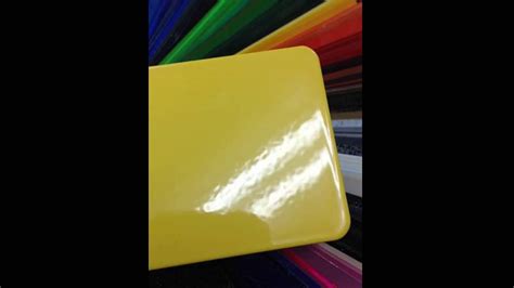 High Gloss Yellow Powder Coating Youtube