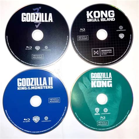 Godzilla Kong Collection Blu Ray Godzilla Vs Kong Skull Island