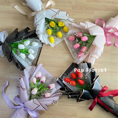 Jual Pao Florist Tulips Ready Stock Tulip Artificial Bunga