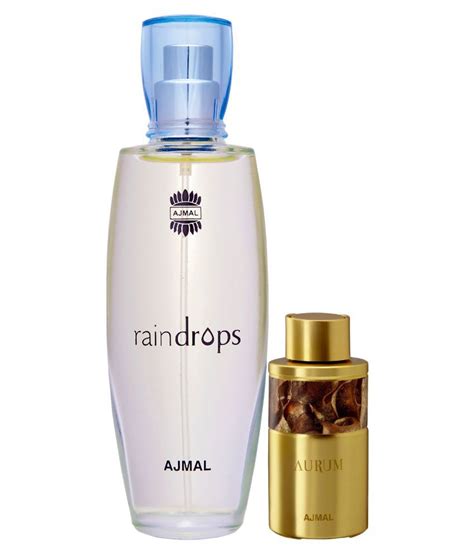 Ajmal Raindrops Edp 50ml For Women And Aurum Concentrated Perfume Oil