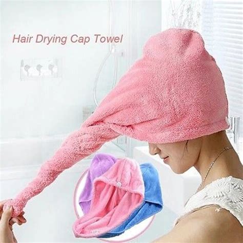 60 X 22 Cm Microfiber Towel Quick Dry Hair Shower Caps Magic Drying