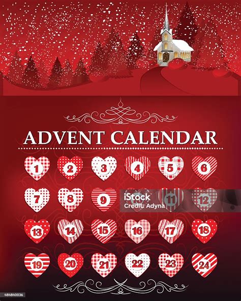 Kalender Advent Ilustrasi Stok - Unduh Gambar Sekarang - Kalender adven