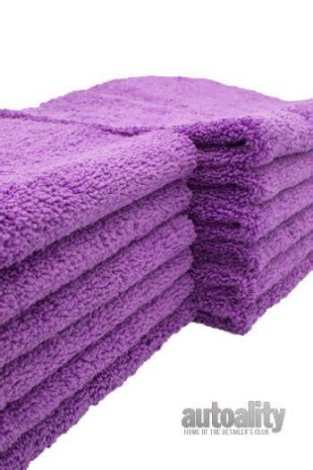 Edgeless 400 GSM Microfiber Towel Purple 16 X 16 12 Pk Free