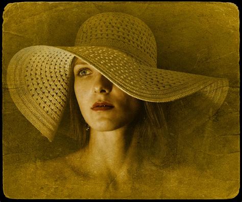 Vintage Style Beautiful Woman In Sunhat Photograph By Elliot Mazur