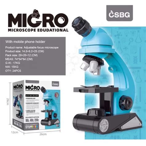 Kit De Microscopio Biológico Para Niños Microscopio Led De Laboratorio