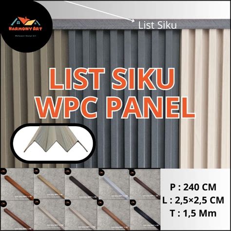 Jual Ha List Siku Wpc Sudut Siku L List Penutup Wpc Siku Lis Wall