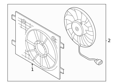 1ea 121 205 A Fan Shroud 2021 2023 Volkswagen Id4 Volkswagen Parts