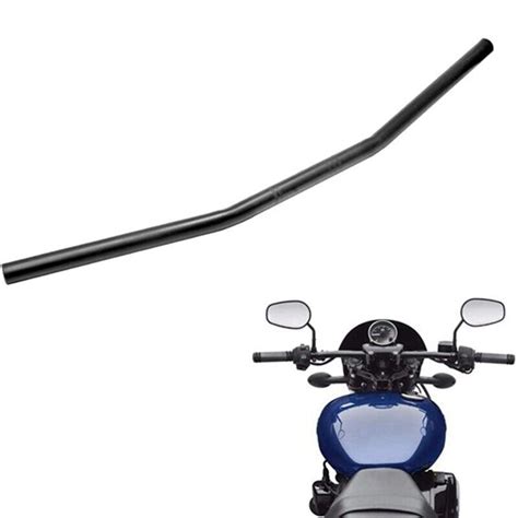 7 8 Inch Motorcycle Handlebar 22mm Black Drag Straight Bar Cafe For