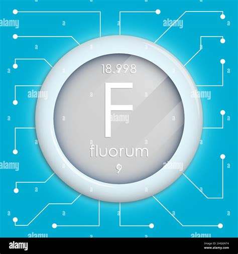 Chemical Element Fluorine Stock Vector Images Alamy