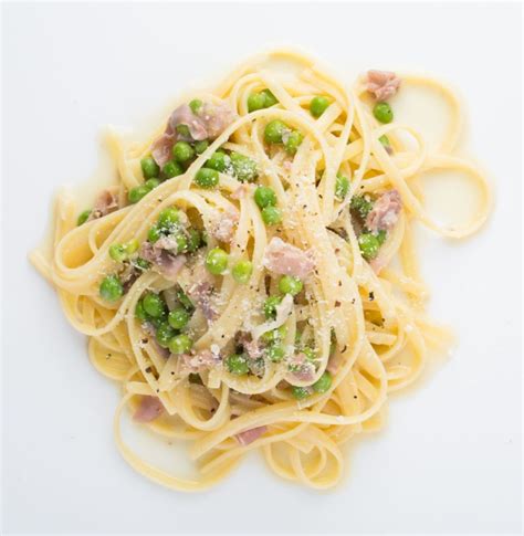 Gluten Free Pasta Dish With Prosciutto Cream And Peas Recipe